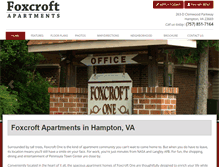 Tablet Screenshot of liveatfoxcrofthampton.com